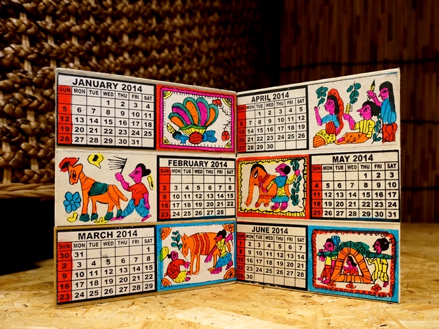 ２０１４年カレンダー／ネパール雑貨