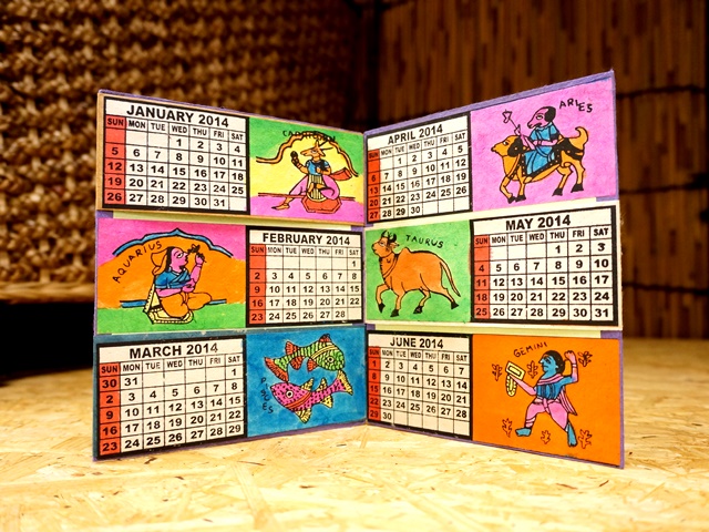 ２０１４年カレンダー／ネパール雑貨
