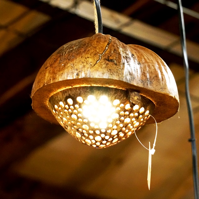 ココナッツランプ/アジアンインテリア ココナッツランプ/アジアンインテリア