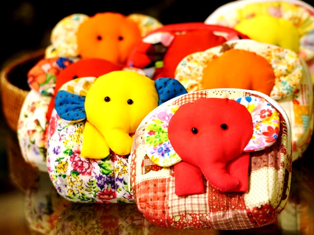 ゾウ柄ポーチ ゾウ柄ポーチ