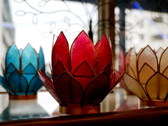 ロータスキャンドルホルダー/カピス貝 ロータスキャンドルホルダー/カピス貝