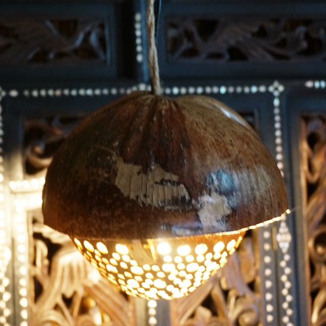 アジアンランプ/ココナッツ ココナッツランプ/アジアンインテリア