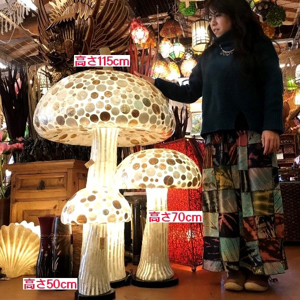 シェルランプ／キノコのランプ