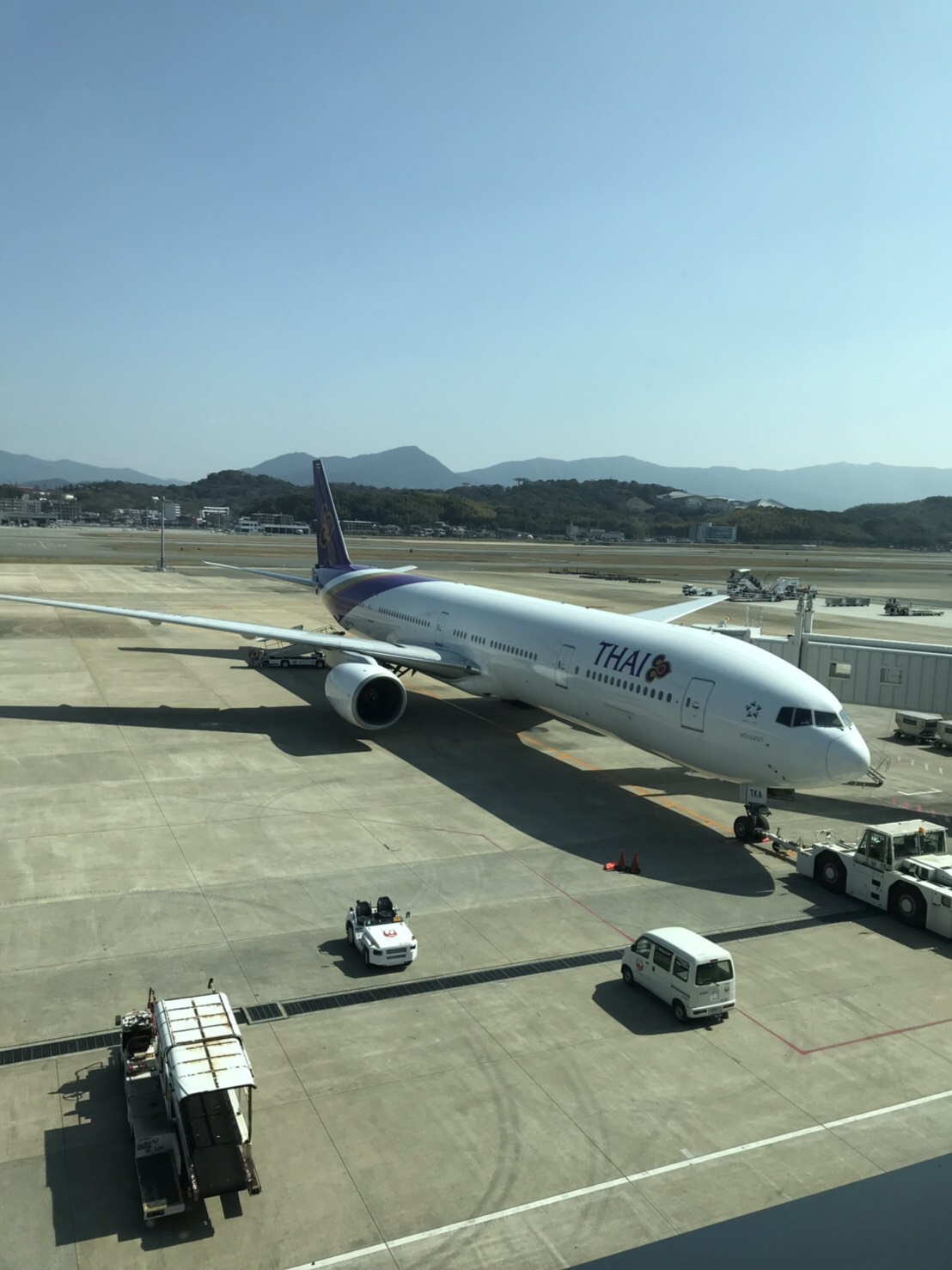福岡空港 タイ航空
