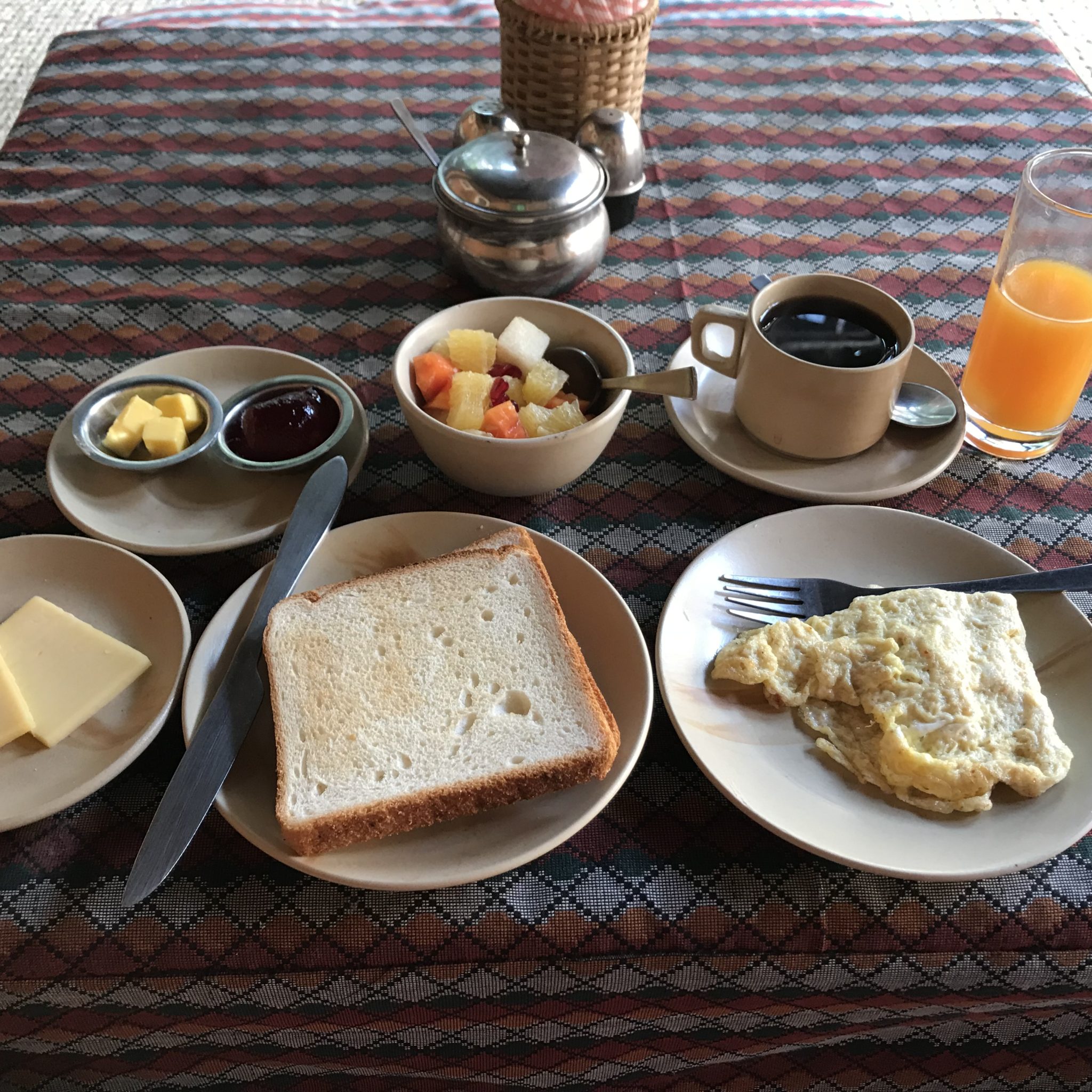定宿の朝食