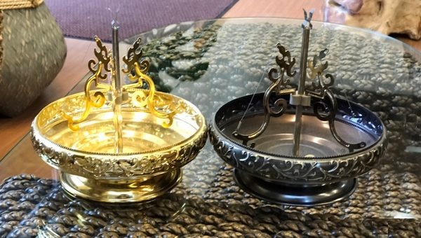 渦巻き香,お香立て