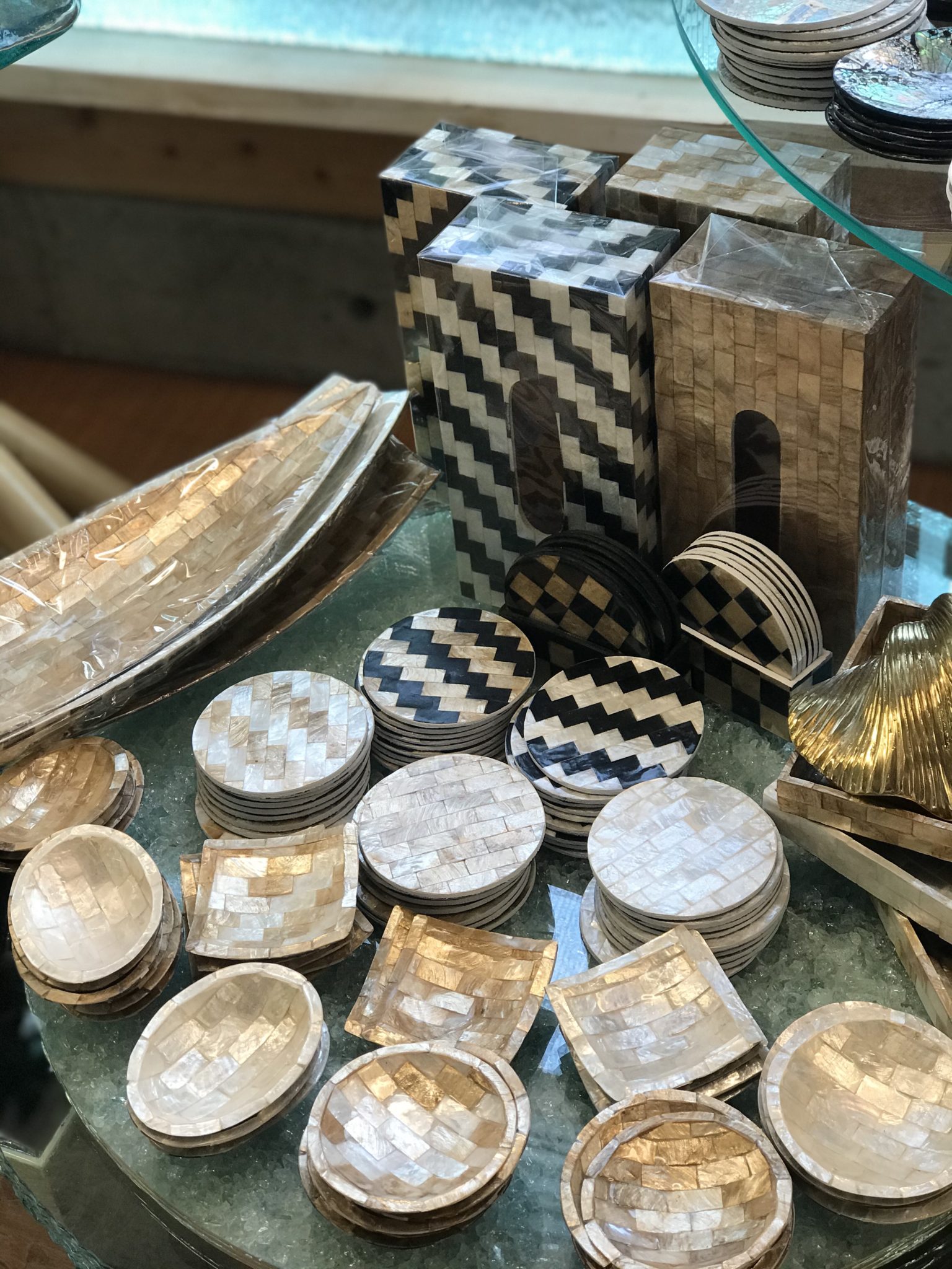 マリンスタイル，シェル小物，カピス貝