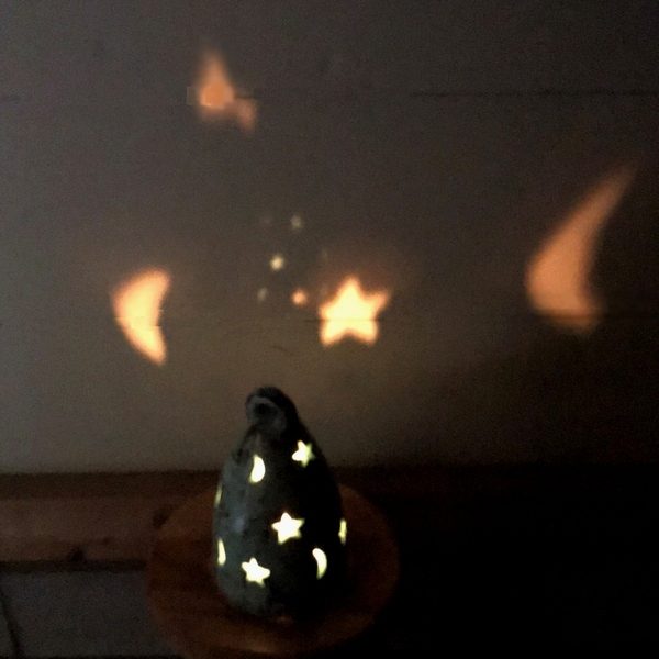 キャンドルホルダー　テラコッタ　素焼き