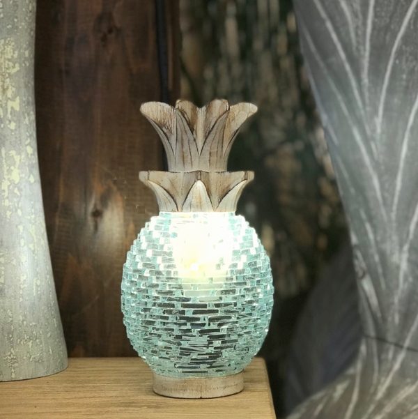 パイナップル ランプ ガラスのランプ アナナス テーブルライト