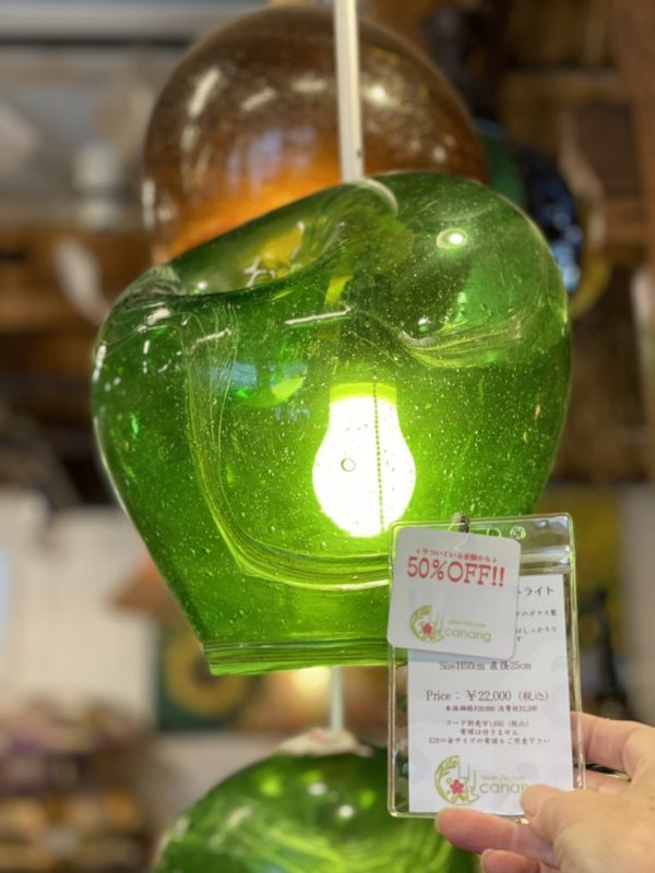 ガラスのペンダントライト