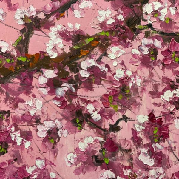 バリ絵画　花の絵