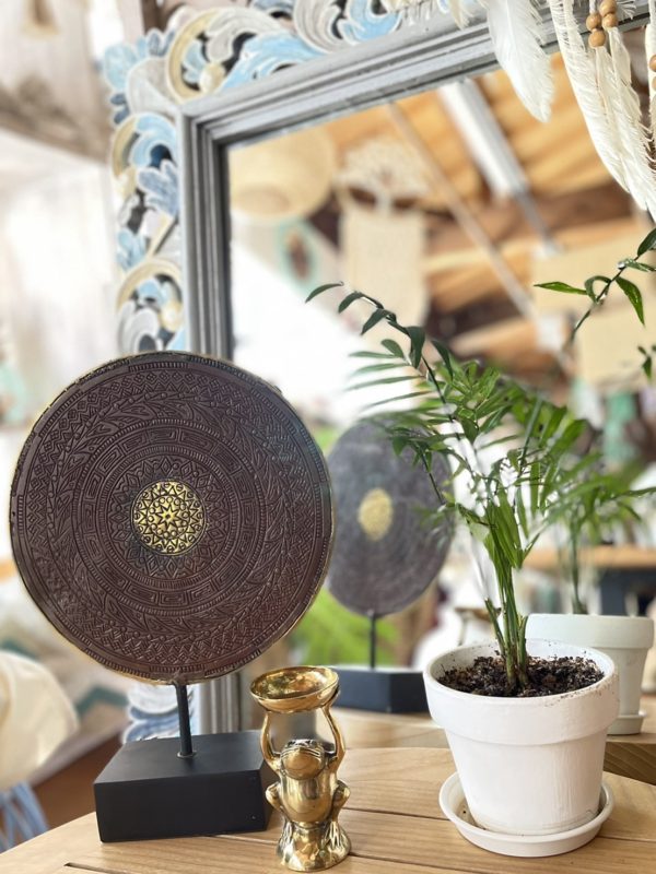 スタンドオブジェ・レリーフミラー