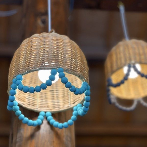 ラタンペンダントライト