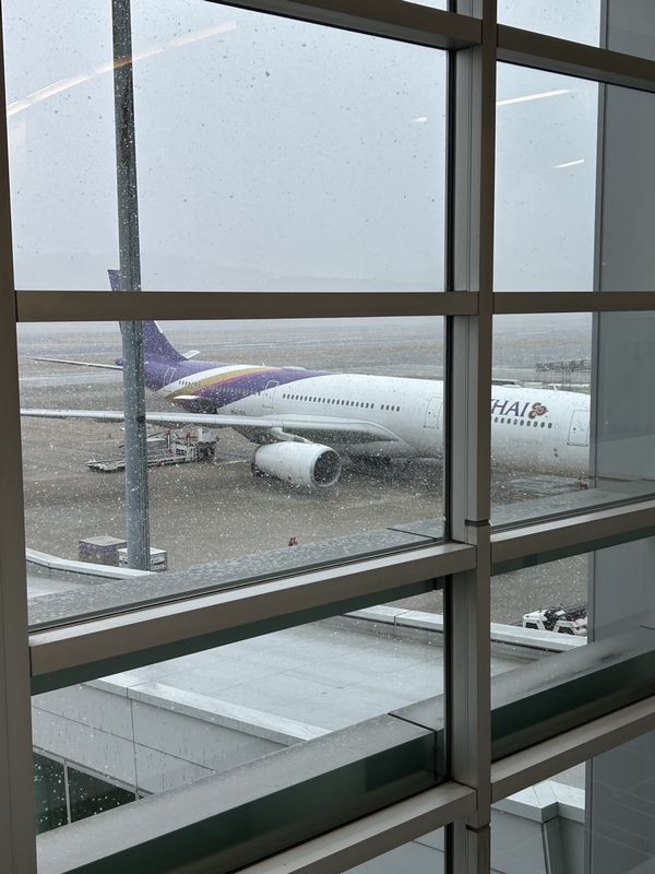 タイ・ネパール仕入れ出発 吹雪