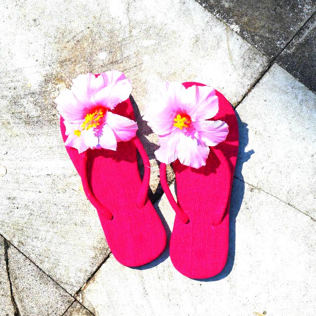 ビーチサンダル/ハイビスカス サンダル/エスニックファッション ビーチサンダル/ハイビスカス サンダル/エスニックファッション