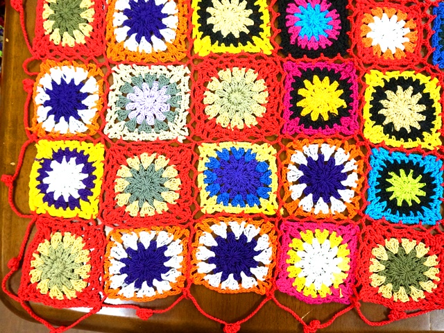 手編みパッチワーク