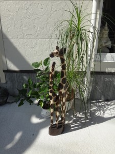 木彫りのキリン 木彫りのキリン