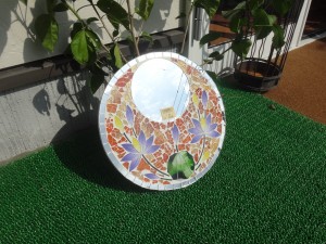 フラワータイプのモザイクミラー(小) フラワータイプのモザイクミラー(小)