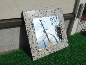 四角のモザイクミラー 四角モザイクミラー