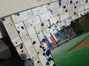 四角のモザイクミラー 四角のモザイクミラー