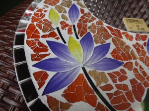 フラワータイプのモザイクミラー(小) フラワータイプのモザイクミラー(小)