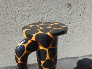 木彫りのキリン(小)