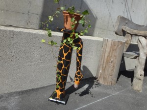 木彫りのキリン(大)