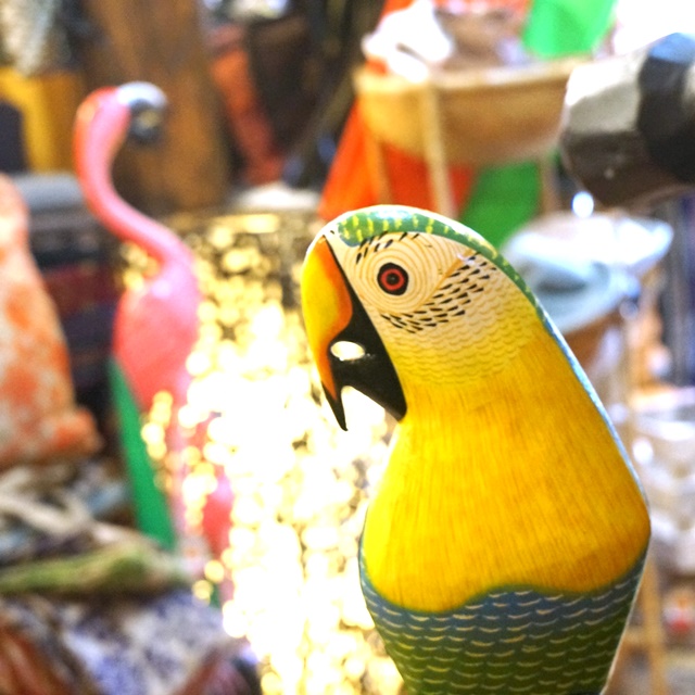 鳥雑貨　木彫り