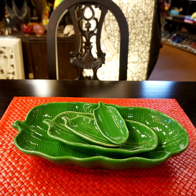 バナナリーフ皿/アジアンキッチン雑貨 バナナリーフ皿/アジアンキッチン雑貨