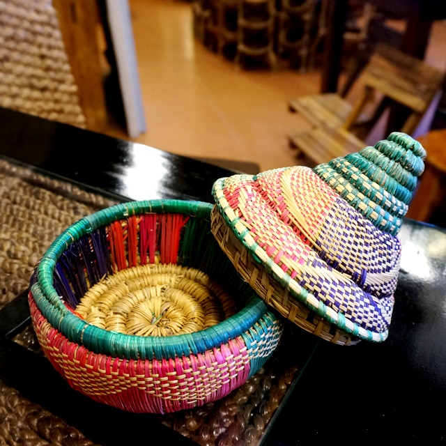 蓋付きかご/アジアン雑貨 蓋付きかご/アジアン雑貨