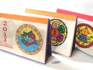 アジアン卓上カレンダー ネパールカレンダー