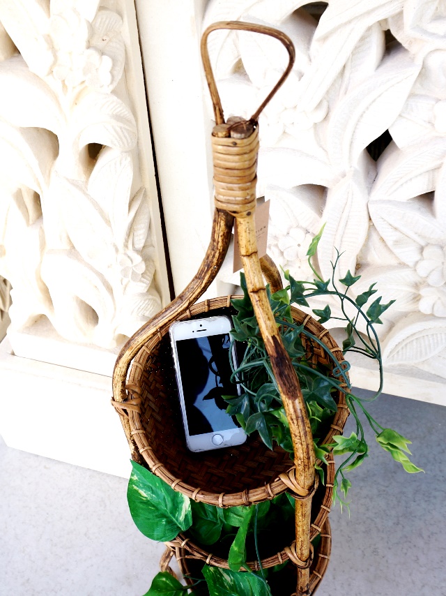 3段かご収納/アジアンインテリア 3段かご収納/アジアンインテリア