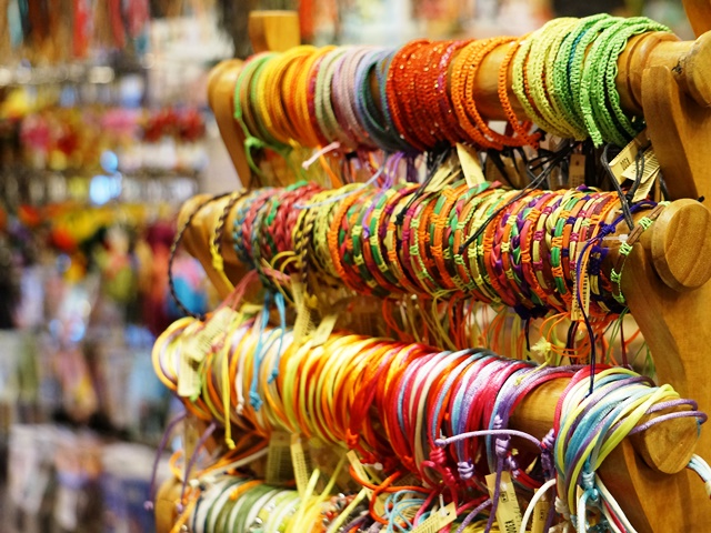 シルクブレスレット/エスニックファッション シルクブレスレット/エスニックファッション