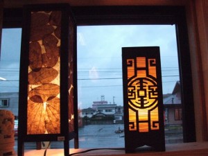 アジアンランプ　手漉き紙
