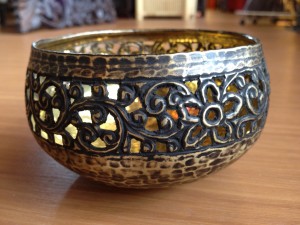 真鍮製　キャンドルホルダー（中）