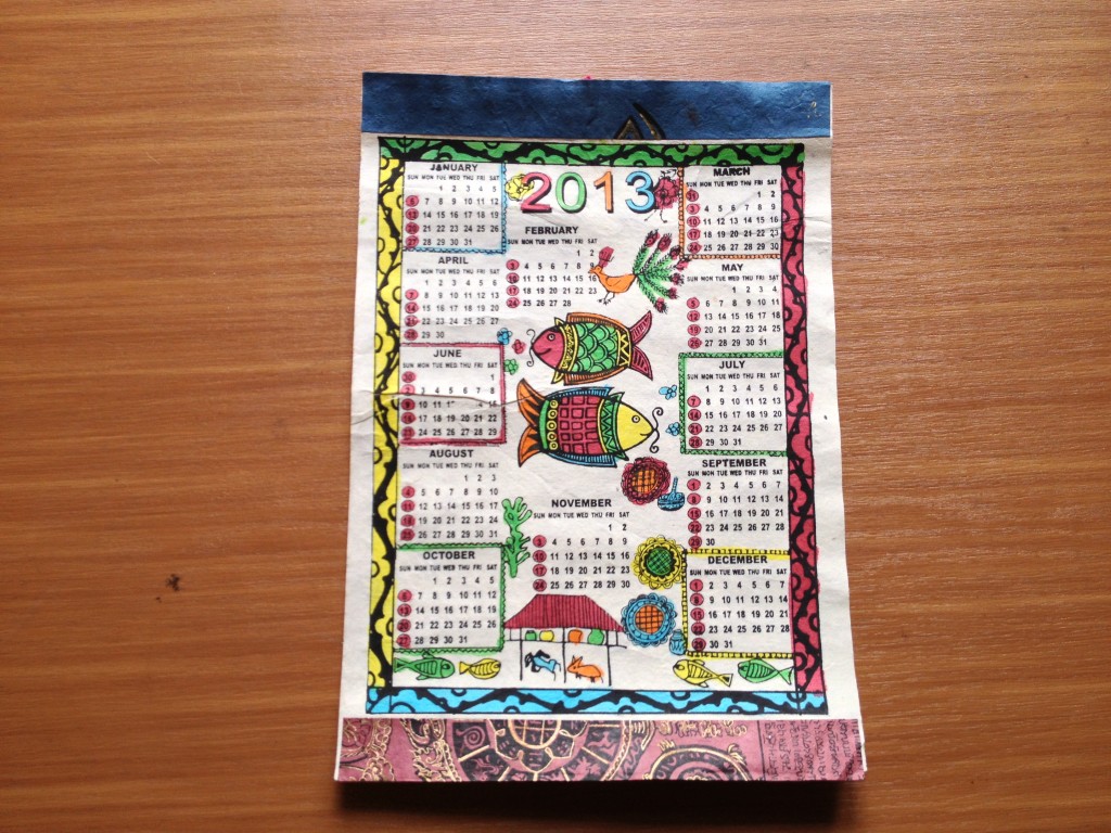 2013年カレンダー