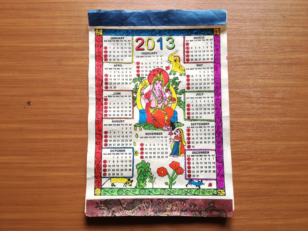 2013年カレンダー