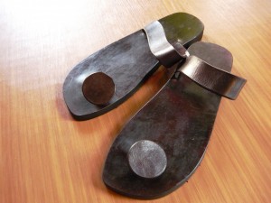 男性用革サンダル