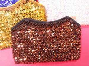 キラキラ　ポーチ／バリ雑貨