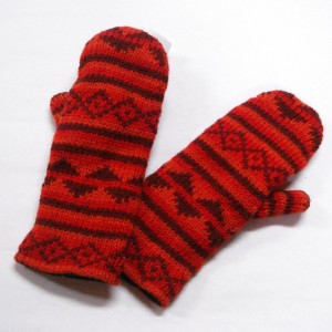 手編みミトン